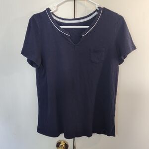 Woman's Nautica Dark Blue Short Sleeve Tee